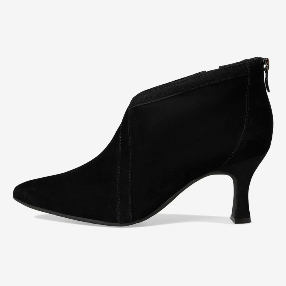 Clarks Kataleyna Sol Black Suede Pointed Toe Slimline Heel Comfort Dress W 7.5